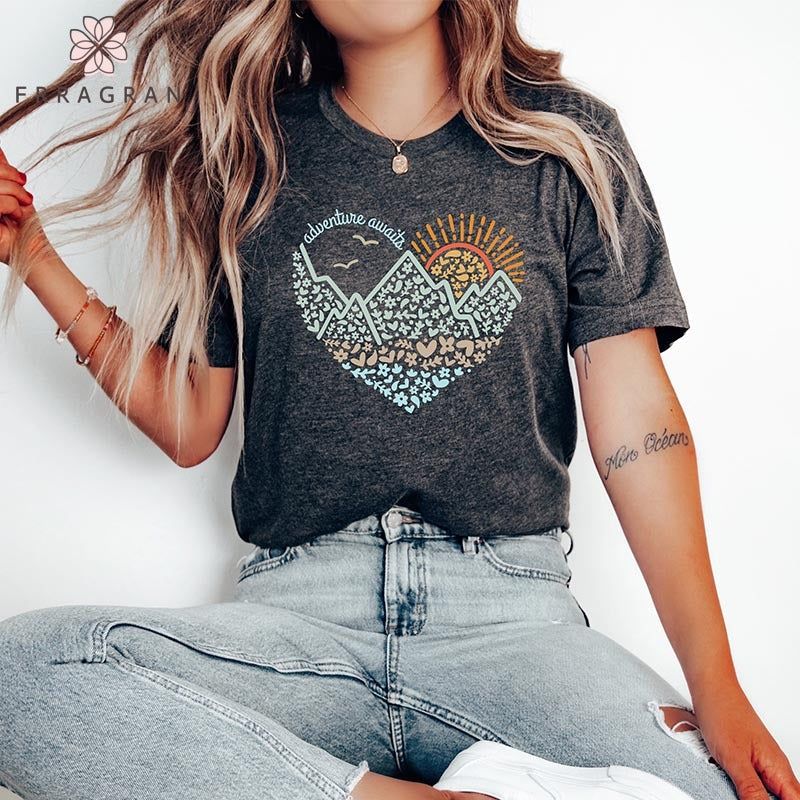 Nature Lover Mountain Camping T-shirt