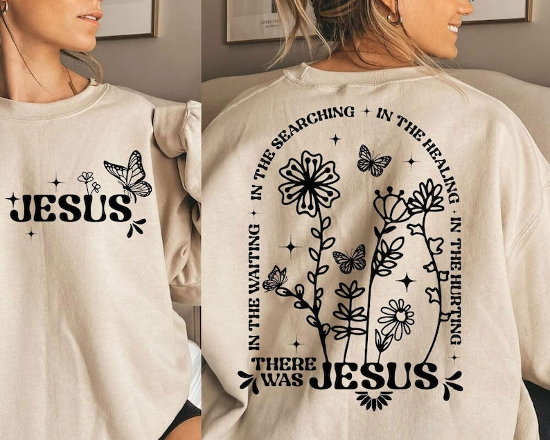 Wildflowers Front and Back Print Sweatshirt