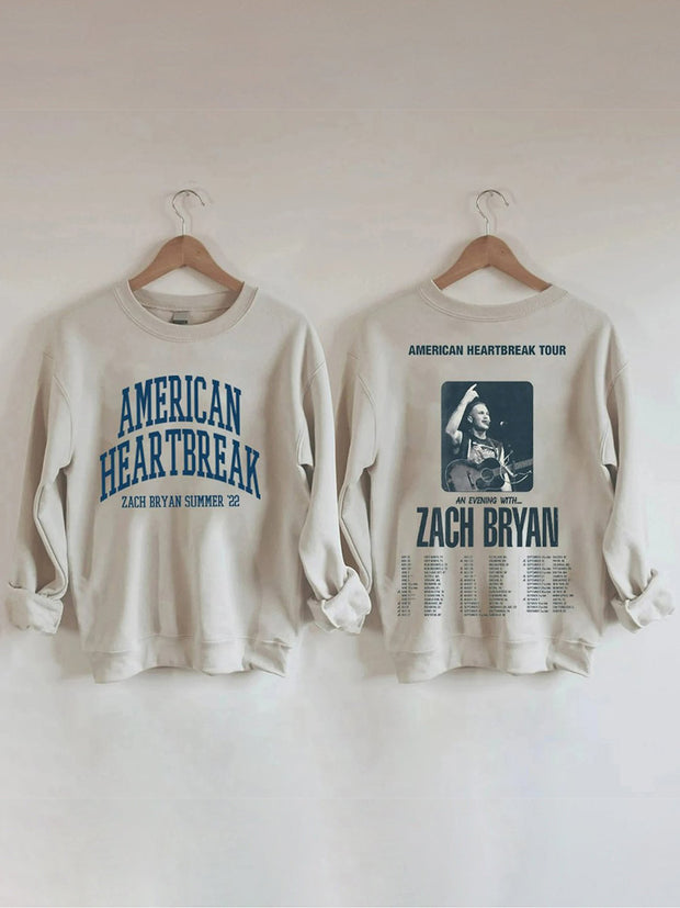 American Heartbreak Tour Two Sides Printed Sweatshirt
