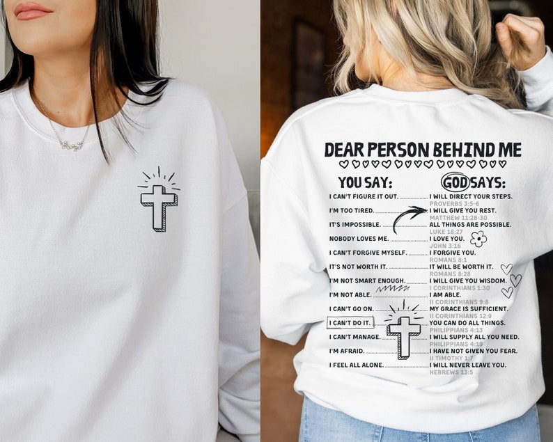 Dear Person Behind Me Retro Sweatshirt