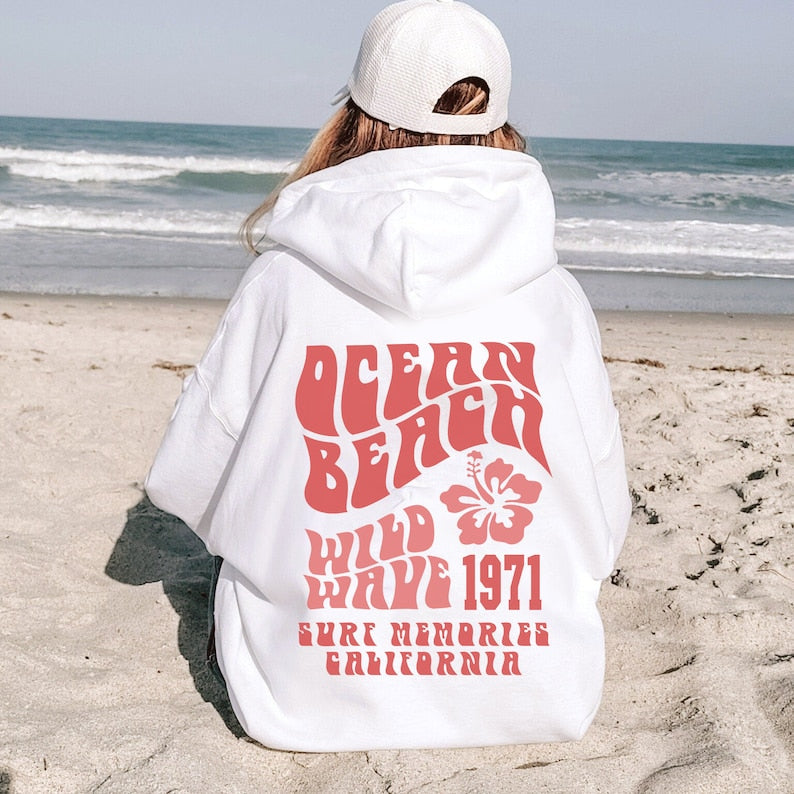 Ocean Beach Trendy Hoodie