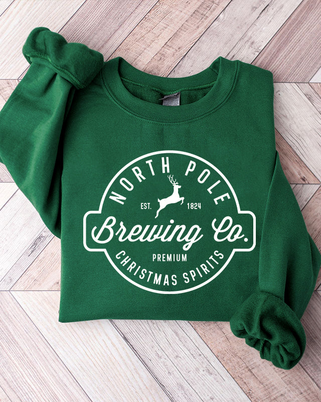 Brewing Co North Pole Sweatshirt Christmas Shirts