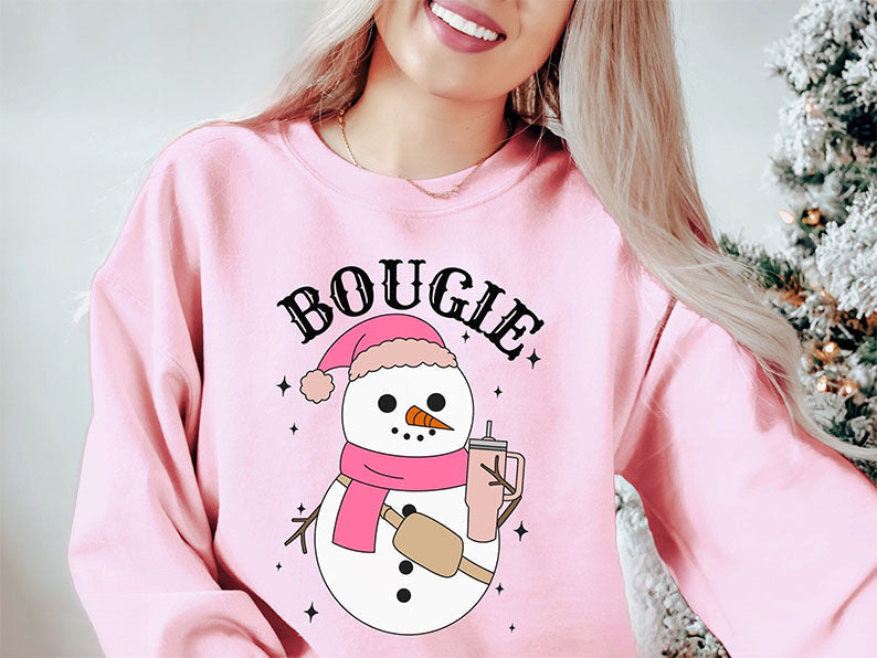 Bougie Snowman Cute Sweatshirt