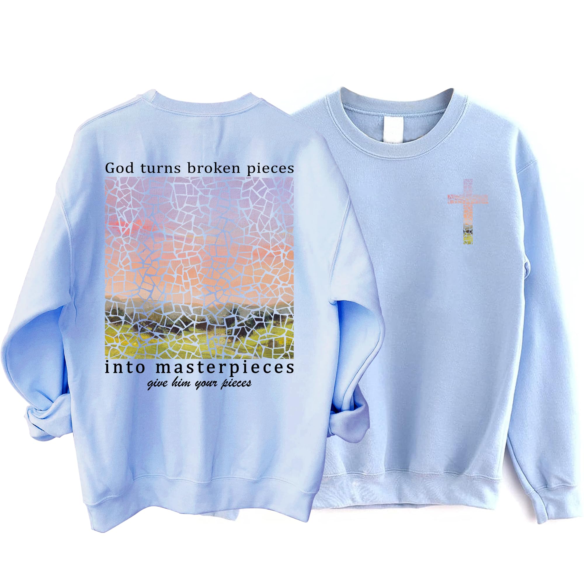 Bible Verse 2 Sided Print Sweatshirt