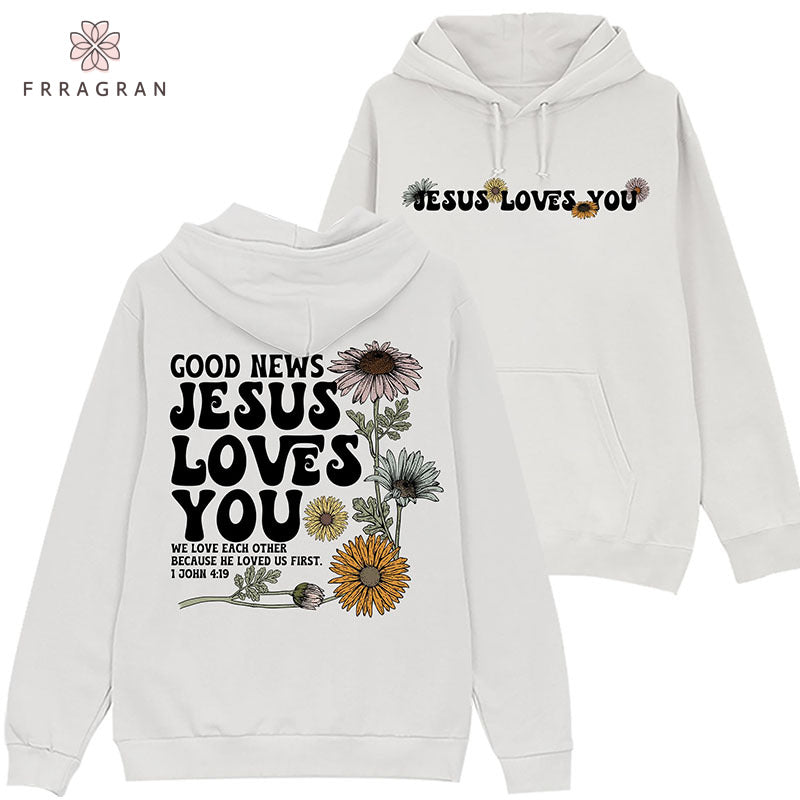 Faith Floral Print Hoodie