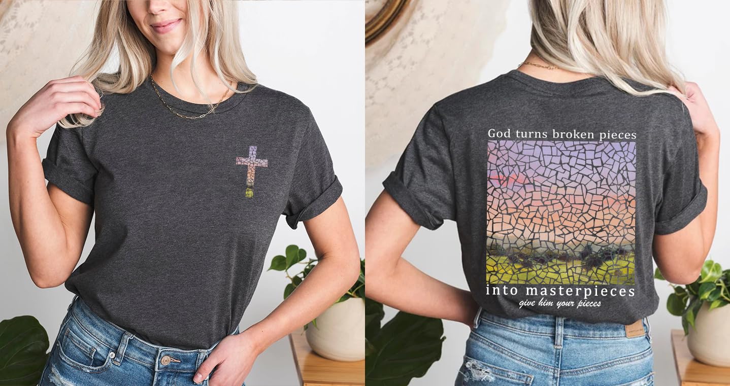 Bible Verse 2 Sided Faith Print T-Shirt