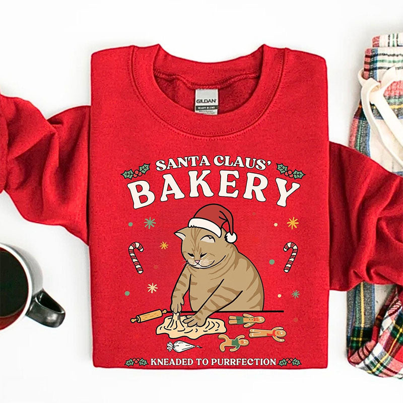 Ugly Christmas Cat Funny Sweatshirt