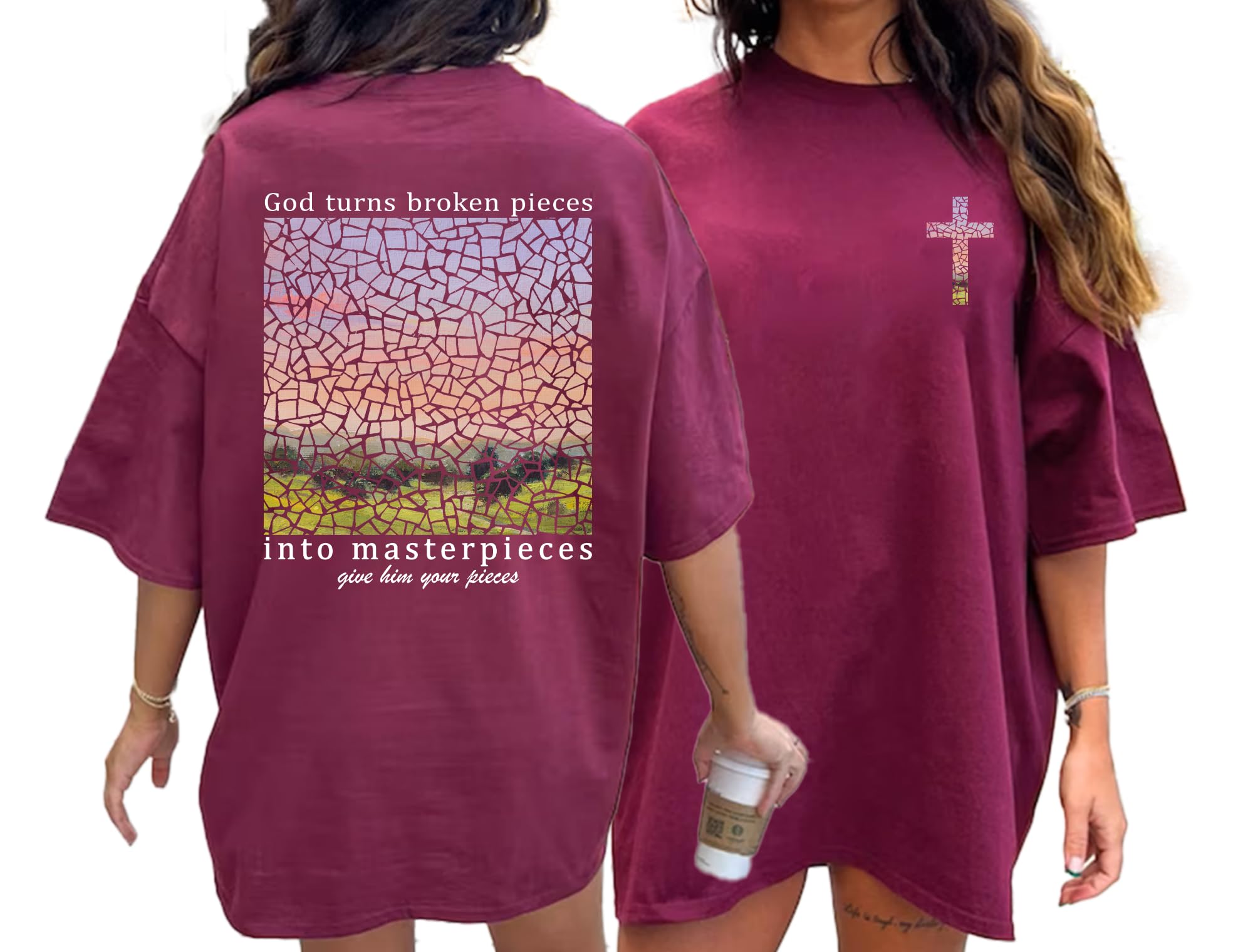 Bible Verse 2 Sided Faith Print T-Shirt